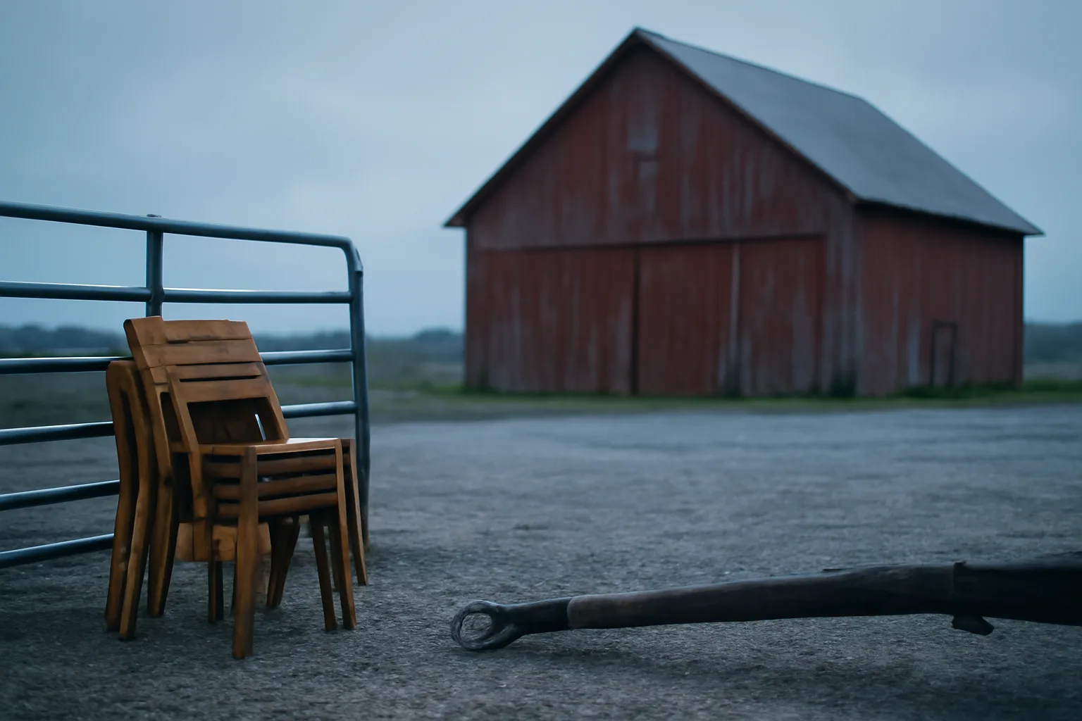 Illinois barn lot and wagon set for a country auction